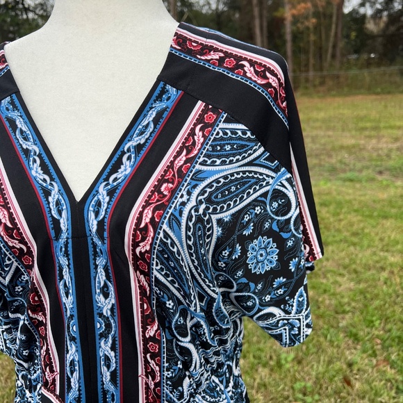 LAST CHANCE 7/31 Cato printed womens maxi dress - Picture 3 of 5